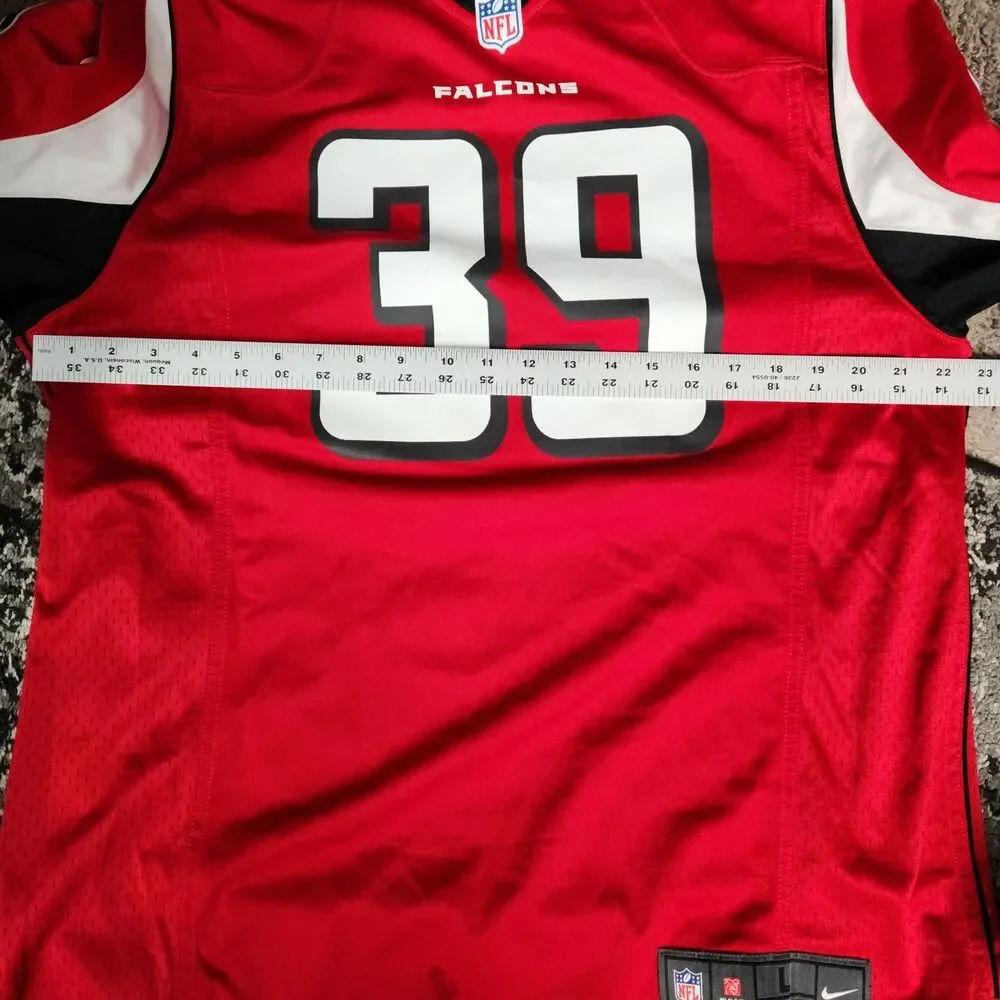 Atlanta Falcons Jersey Mens Large Red NFL Football Nike On Field Steven Jackson